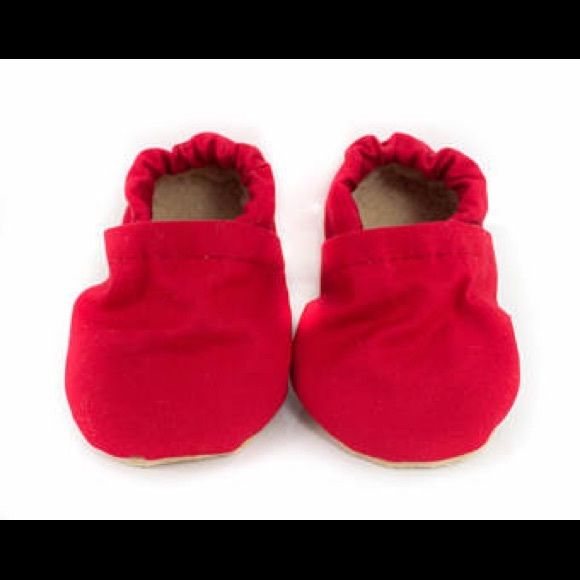 red baby moccasins